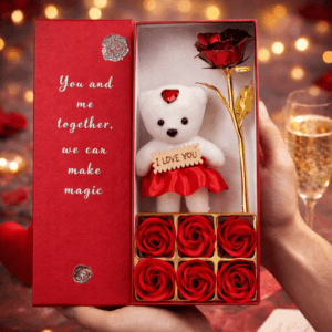 Valentine Gift Box with Teddy