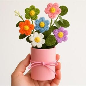 Handmade Crochet Flower Bunch